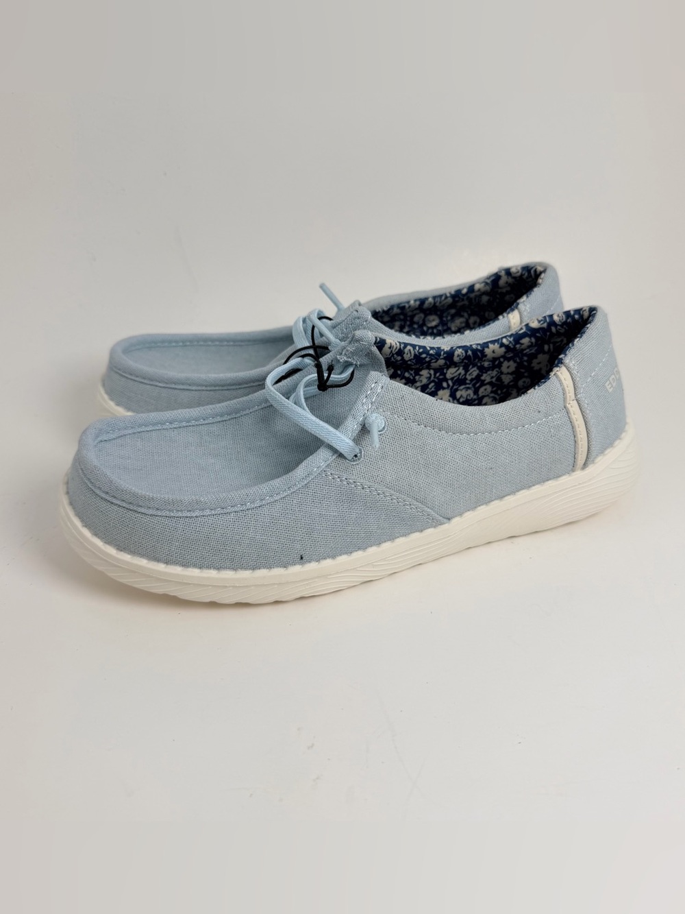 Eddie Bauer Light Blue Women's Casual Slip-On Canvas Shoes